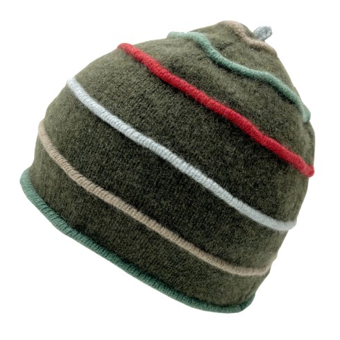 cloche shape hat - loden green